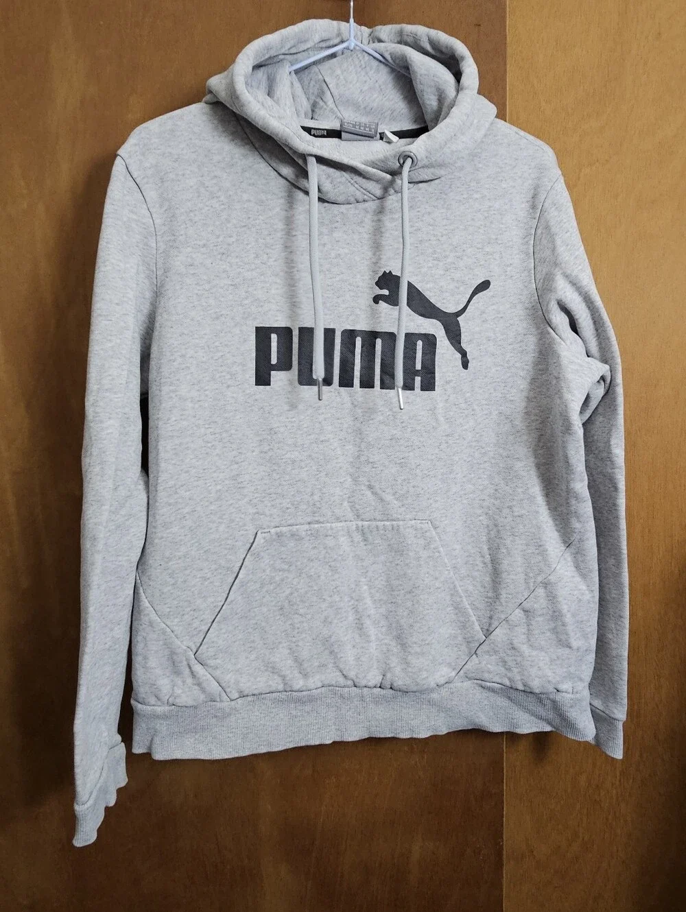 Big Boys kids Gray Grey Puma hoodie Hooded Pullover sweatshirt size XL youth